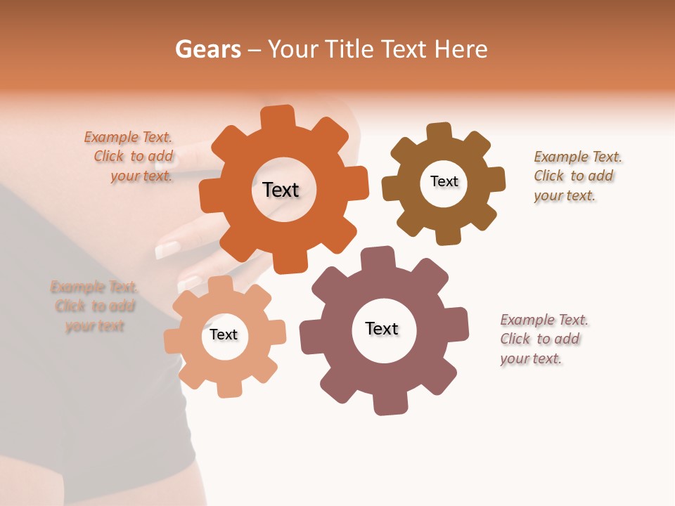 Belly Manicure Fetus PowerPoint Template