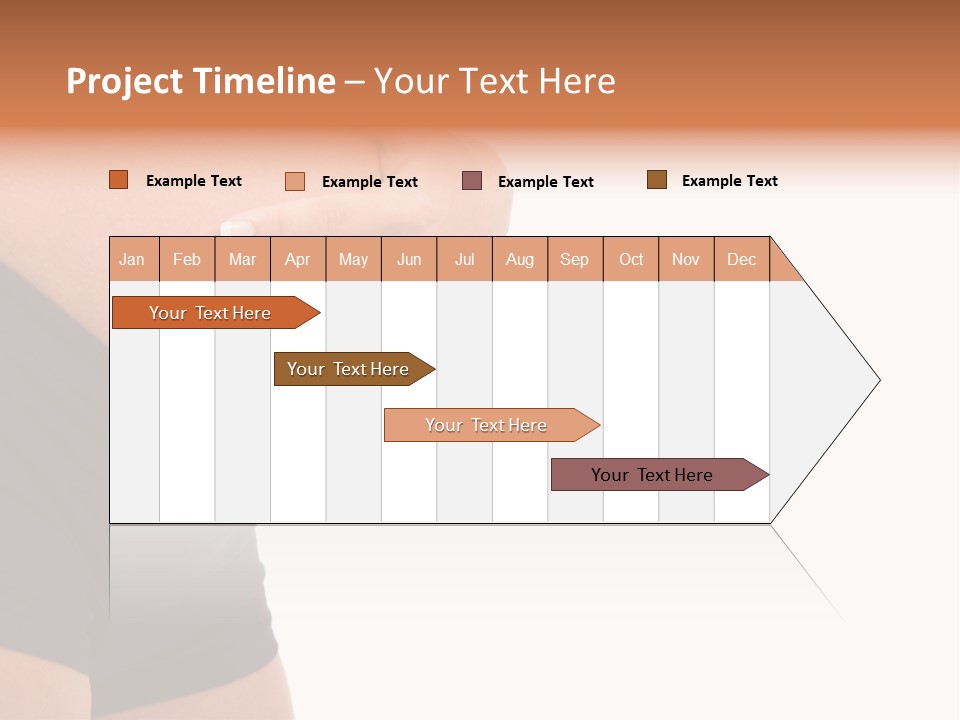 Belly Manicure Fetus PowerPoint Template