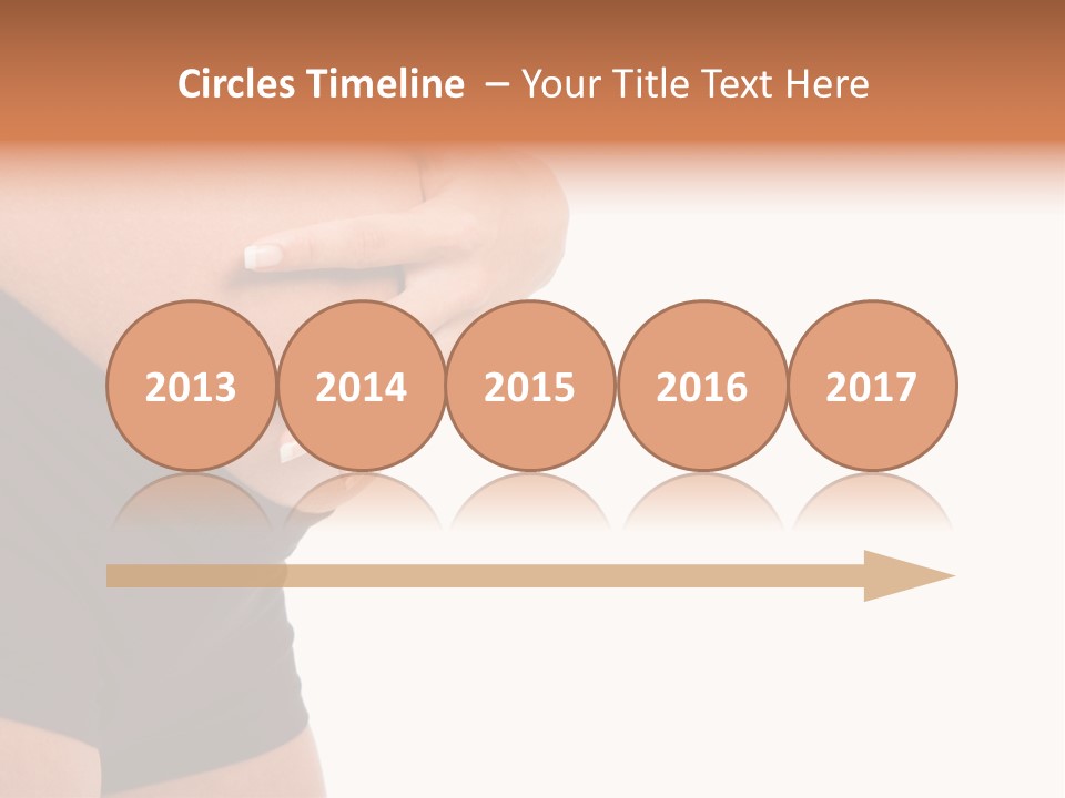 Belly Manicure Fetus PowerPoint Template