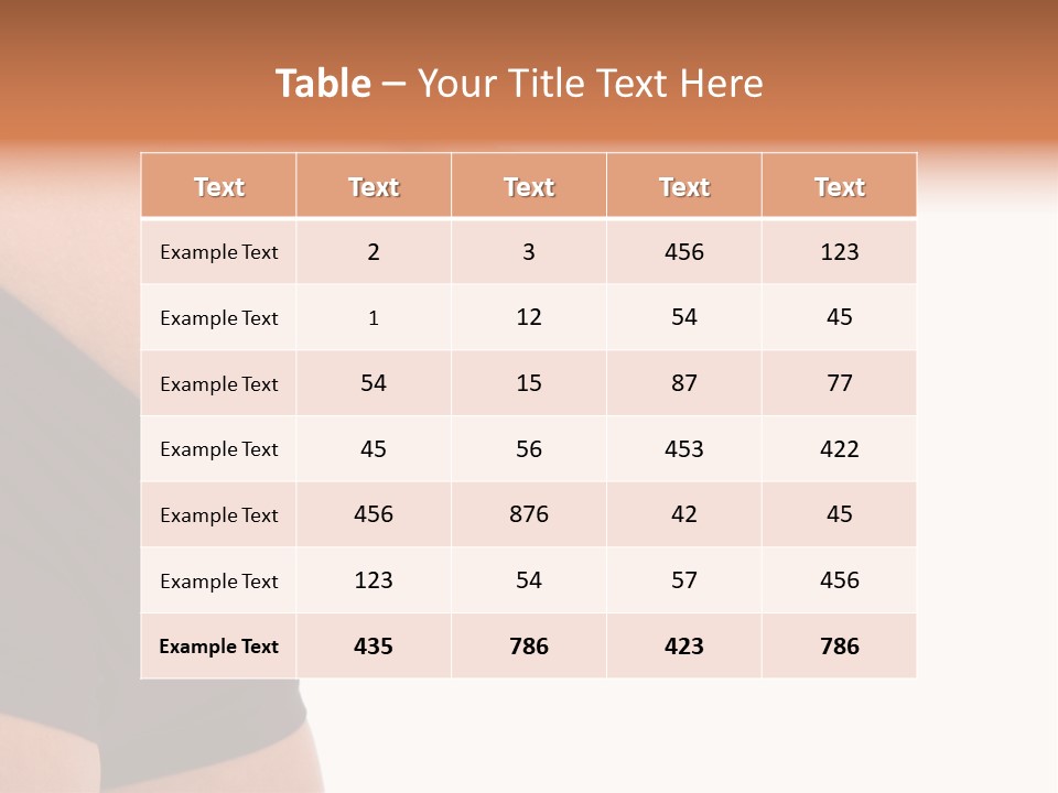 Belly Manicure Fetus PowerPoint Template