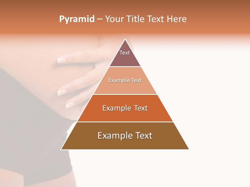 Belly Manicure Fetus PowerPoint Template