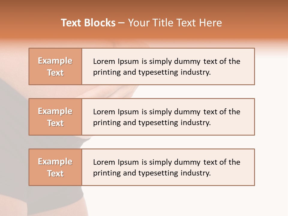 Belly Manicure Fetus PowerPoint Template