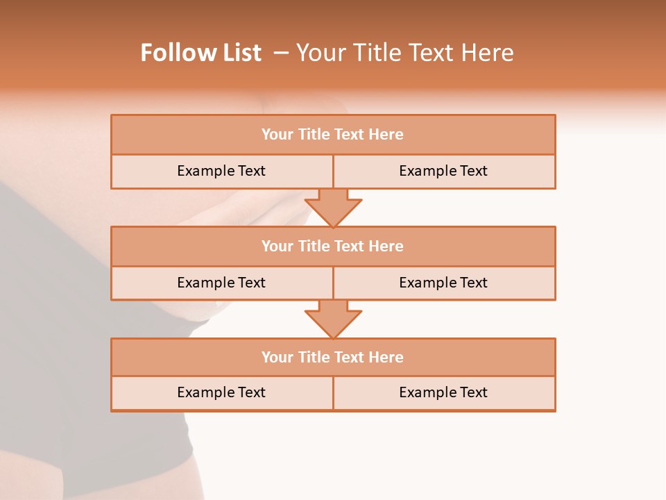 Belly Manicure Fetus PowerPoint Template