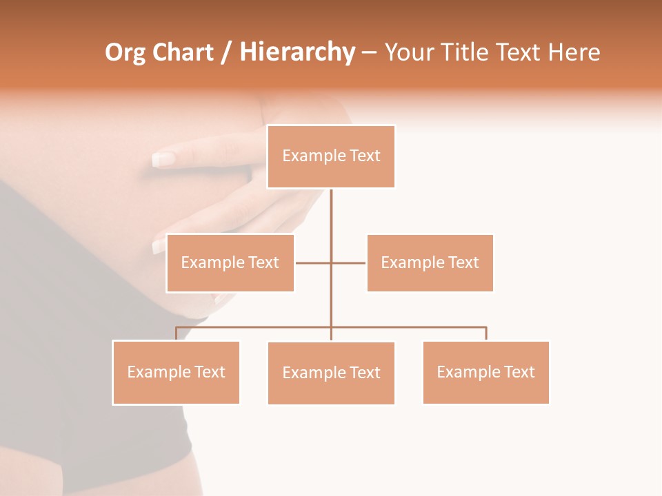 Belly Manicure Fetus PowerPoint Template