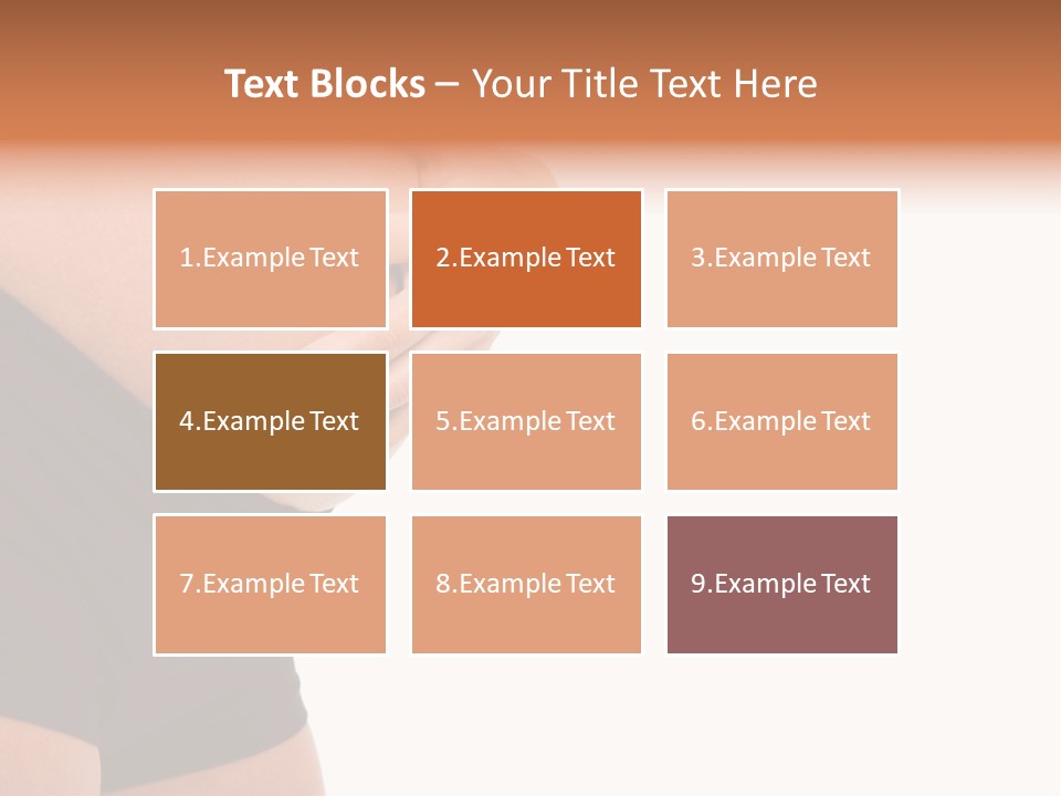 Belly Manicure Fetus PowerPoint Template