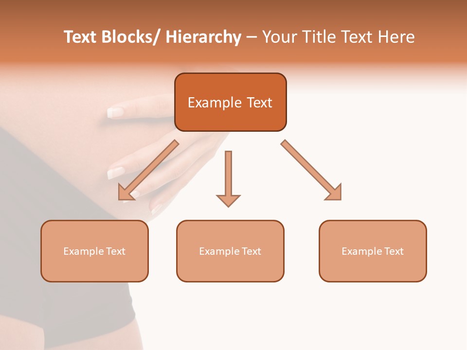 Belly Manicure Fetus PowerPoint Template