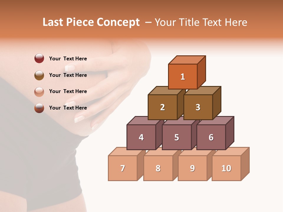 Belly Manicure Fetus PowerPoint Template