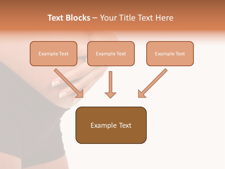 Belly Manicure Fetus PowerPoint Template