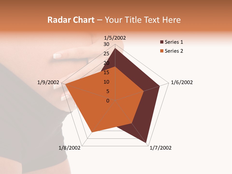 Belly Manicure Fetus PowerPoint Template