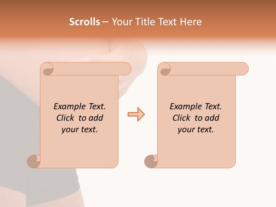 Belly Manicure Fetus PowerPoint Template