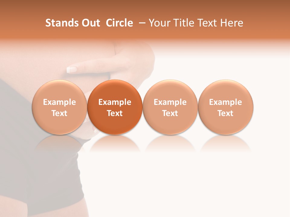 Belly Manicure Fetus PowerPoint Template