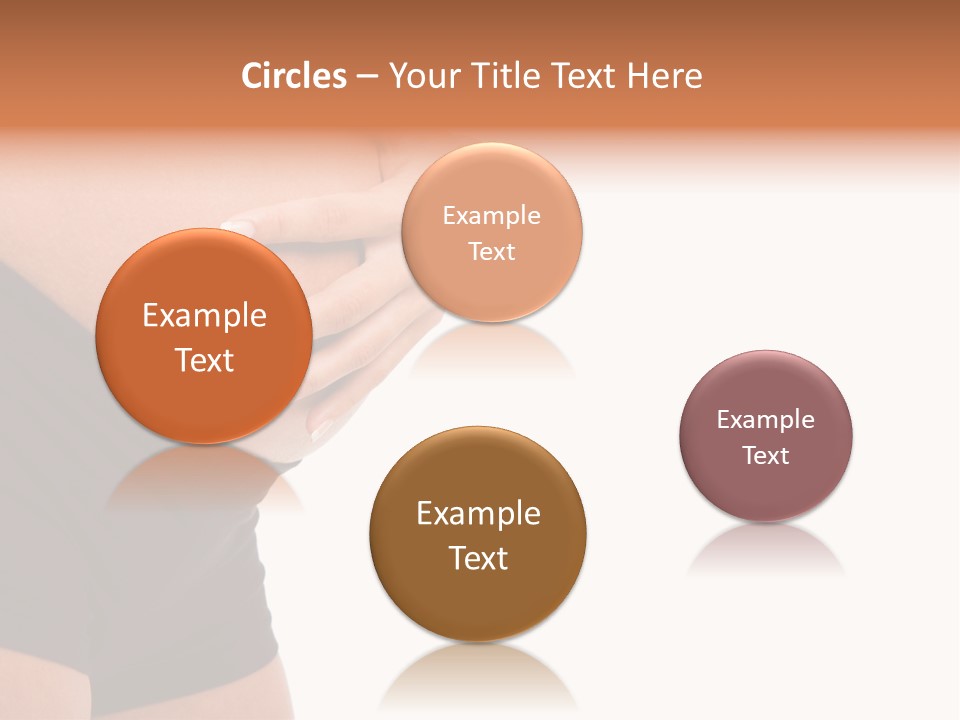 Belly Manicure Fetus PowerPoint Template