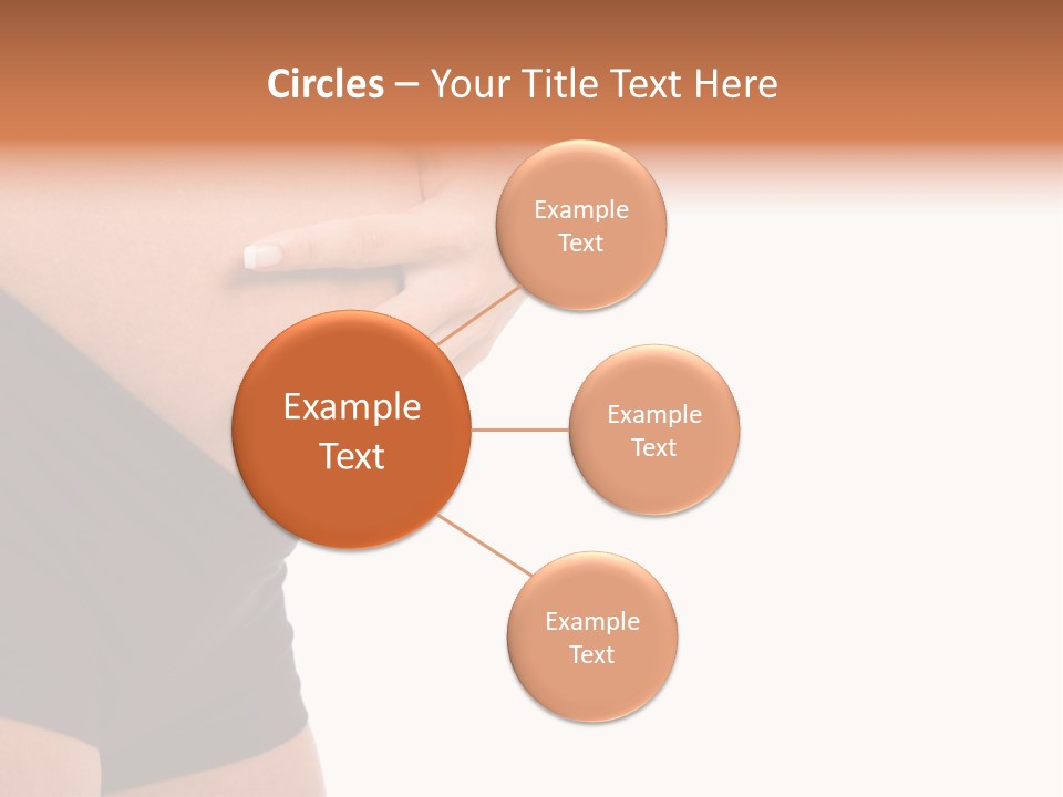 Belly Manicure Fetus PowerPoint Template