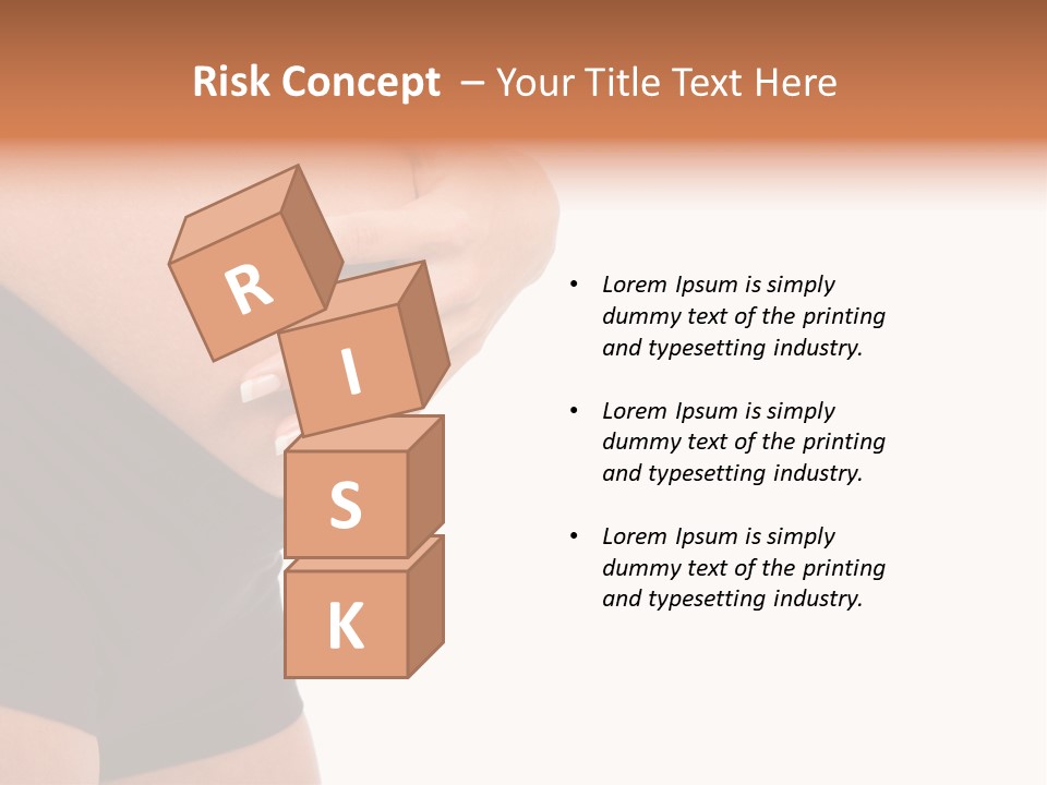 Belly Manicure Fetus PowerPoint Template