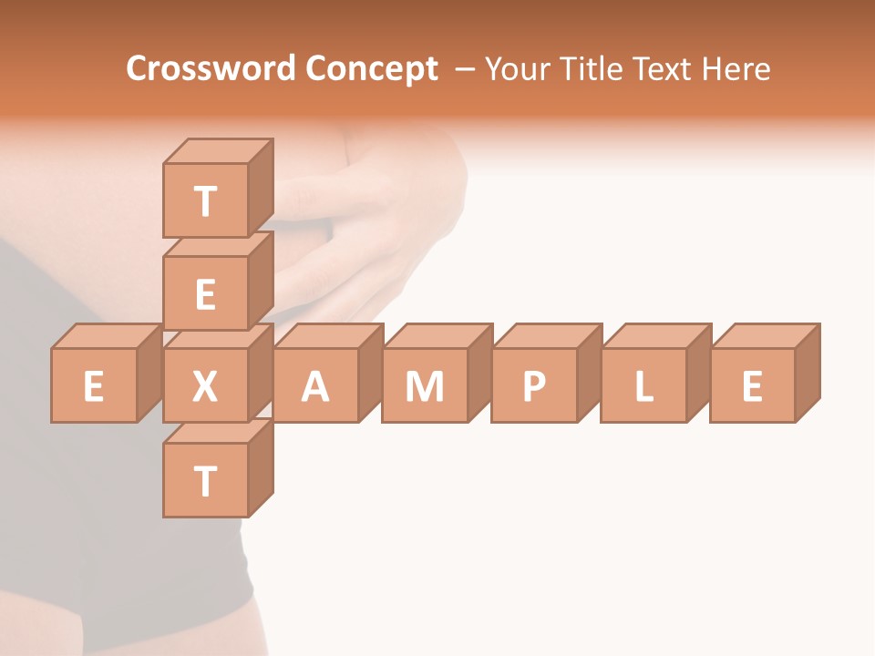 Belly Manicure Fetus PowerPoint Template