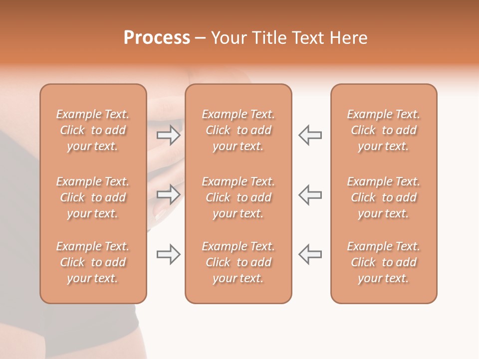 Belly Manicure Fetus PowerPoint Template