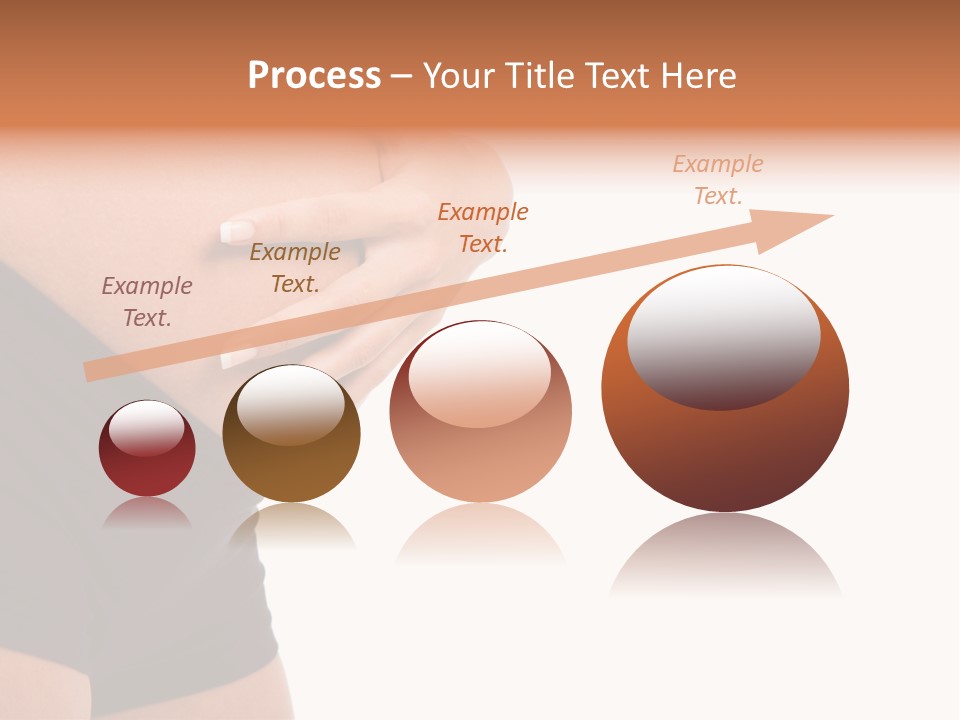 Belly Manicure Fetus PowerPoint Template