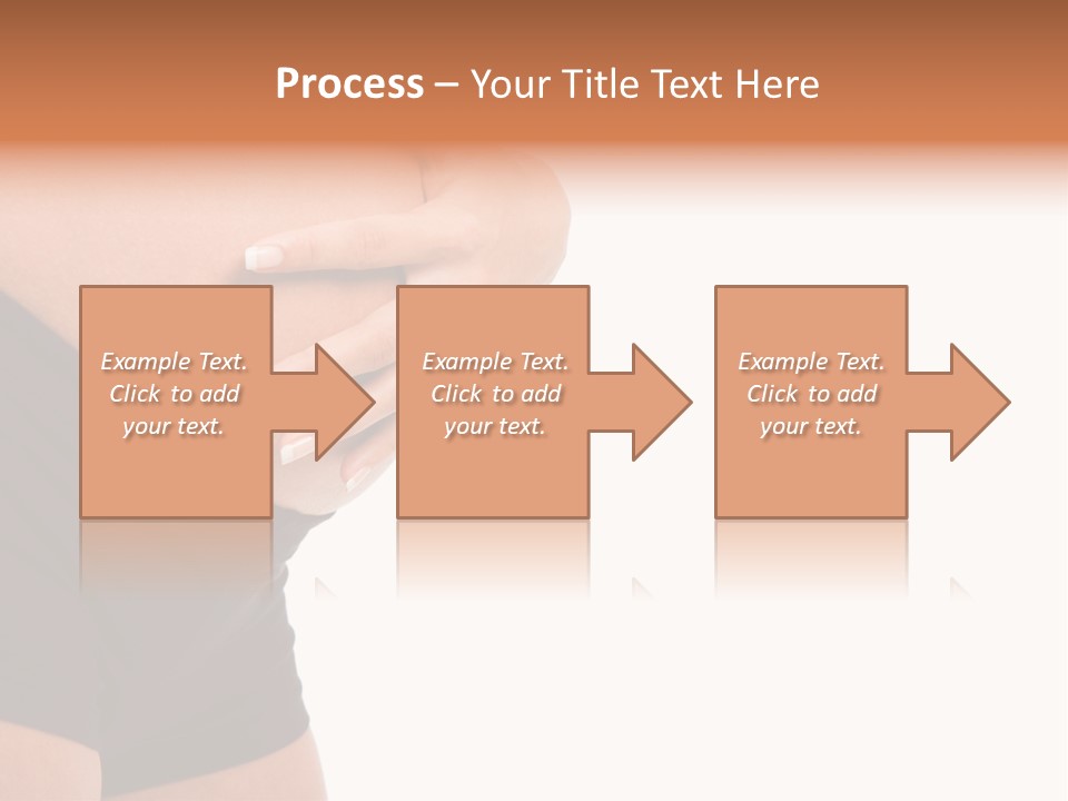 Belly Manicure Fetus PowerPoint Template