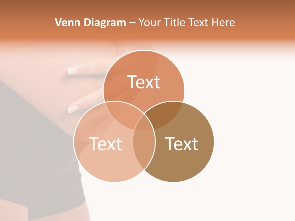 Belly Manicure Fetus PowerPoint Template