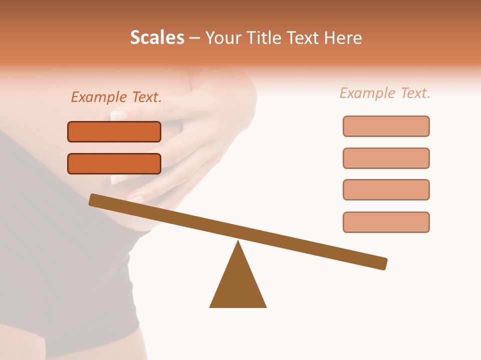 Belly Manicure Fetus PowerPoint Template