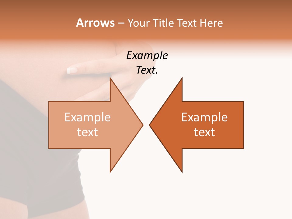 Belly Manicure Fetus PowerPoint Template