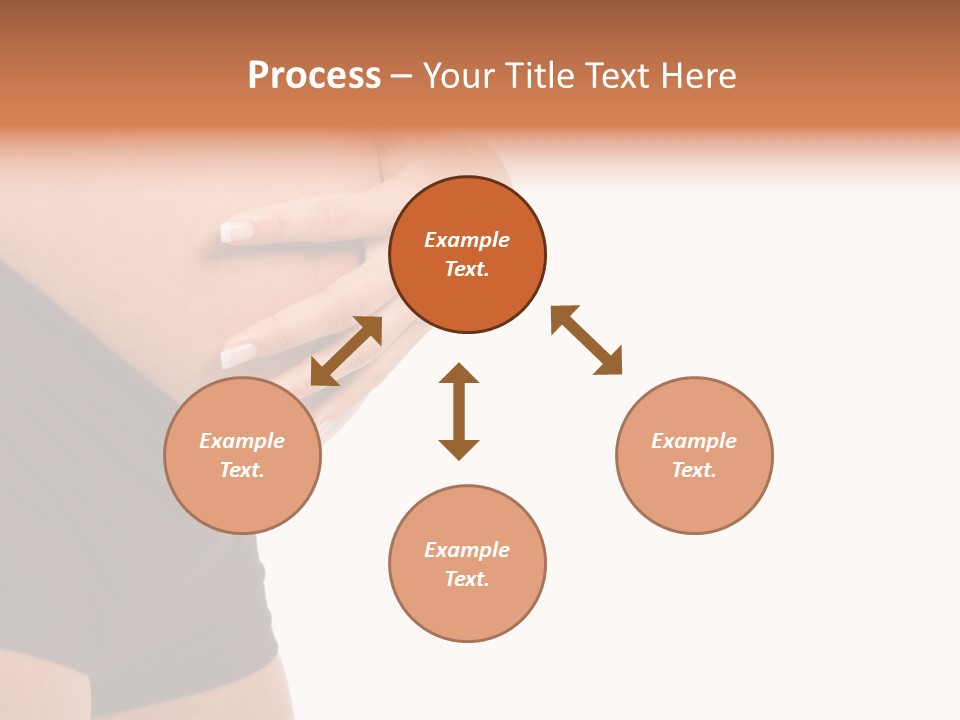 Belly Manicure Fetus PowerPoint Template