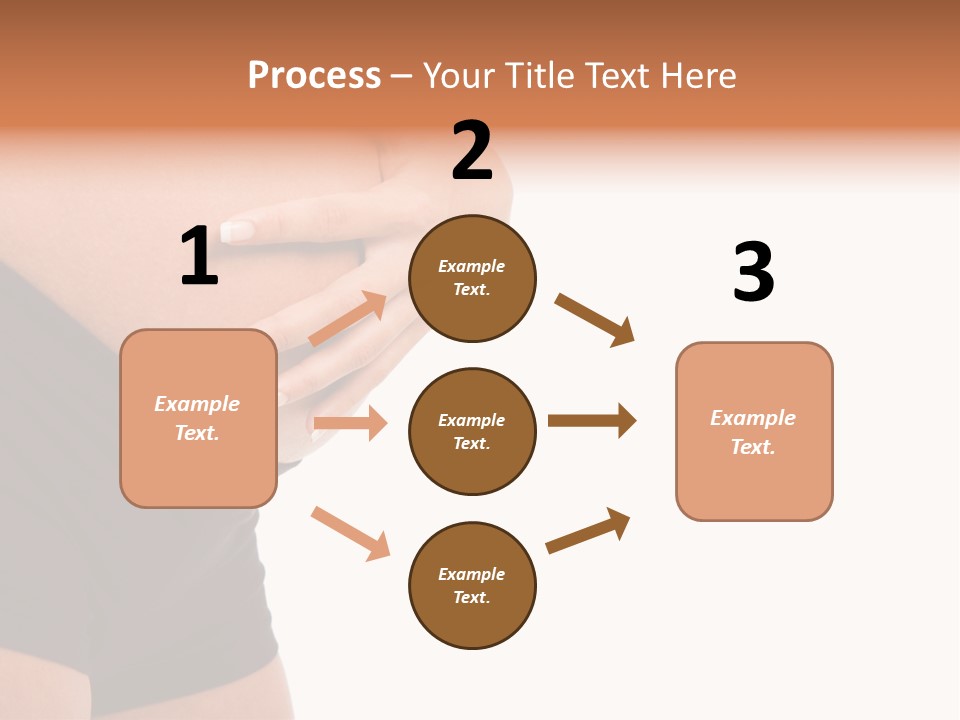 Belly Manicure Fetus PowerPoint Template