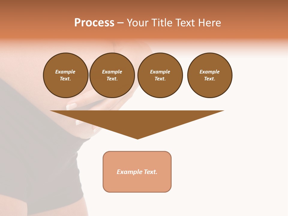 Belly Manicure Fetus PowerPoint Template