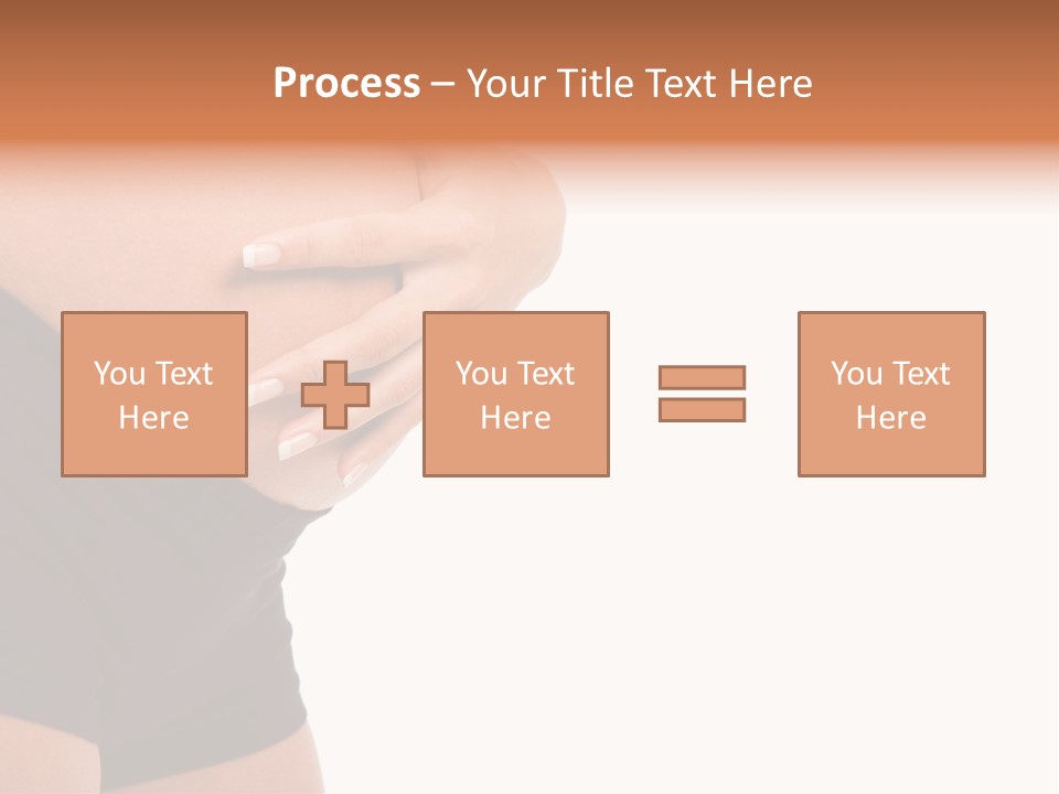 Belly Manicure Fetus PowerPoint Template