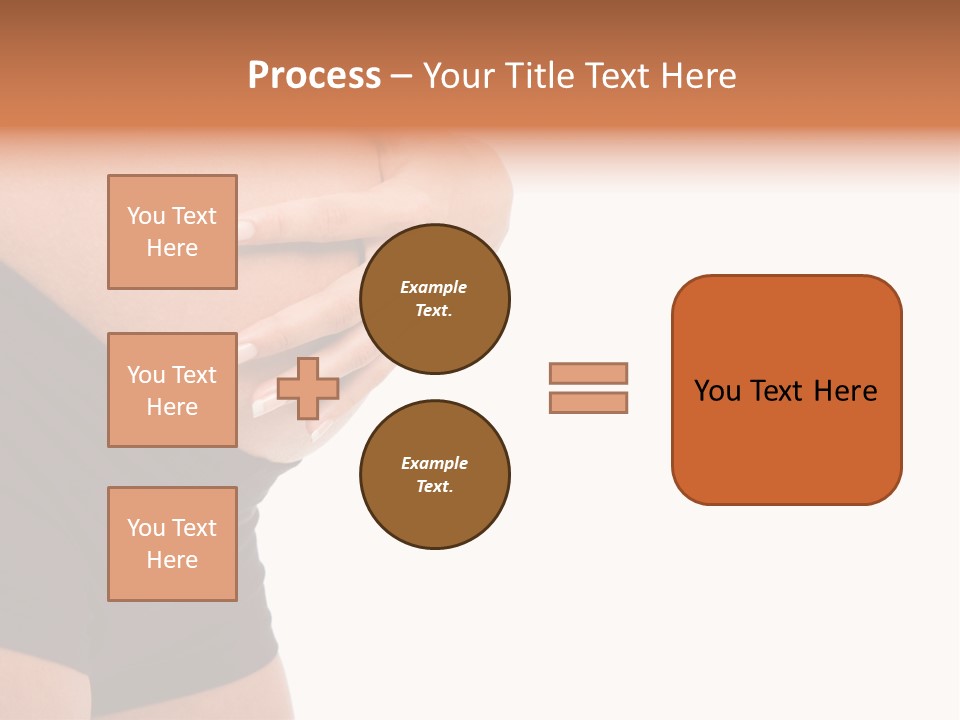 Belly Manicure Fetus PowerPoint Template
