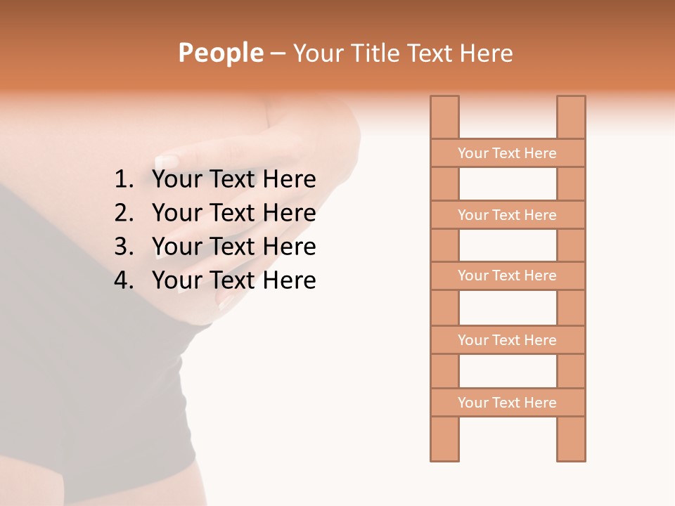 Belly Manicure Fetus PowerPoint Template