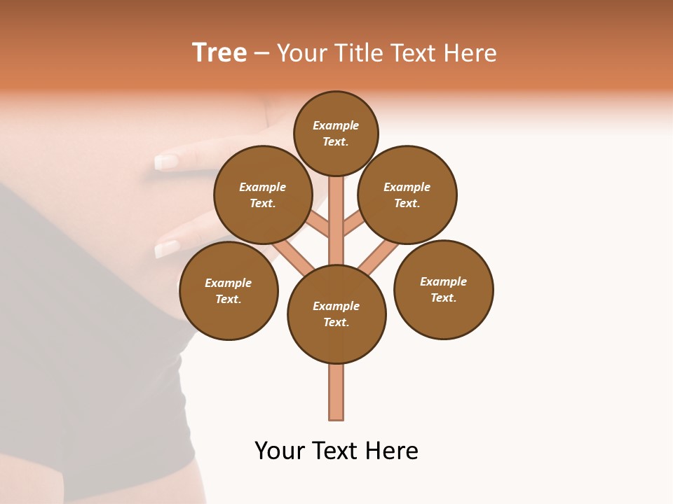 Belly Manicure Fetus PowerPoint Template