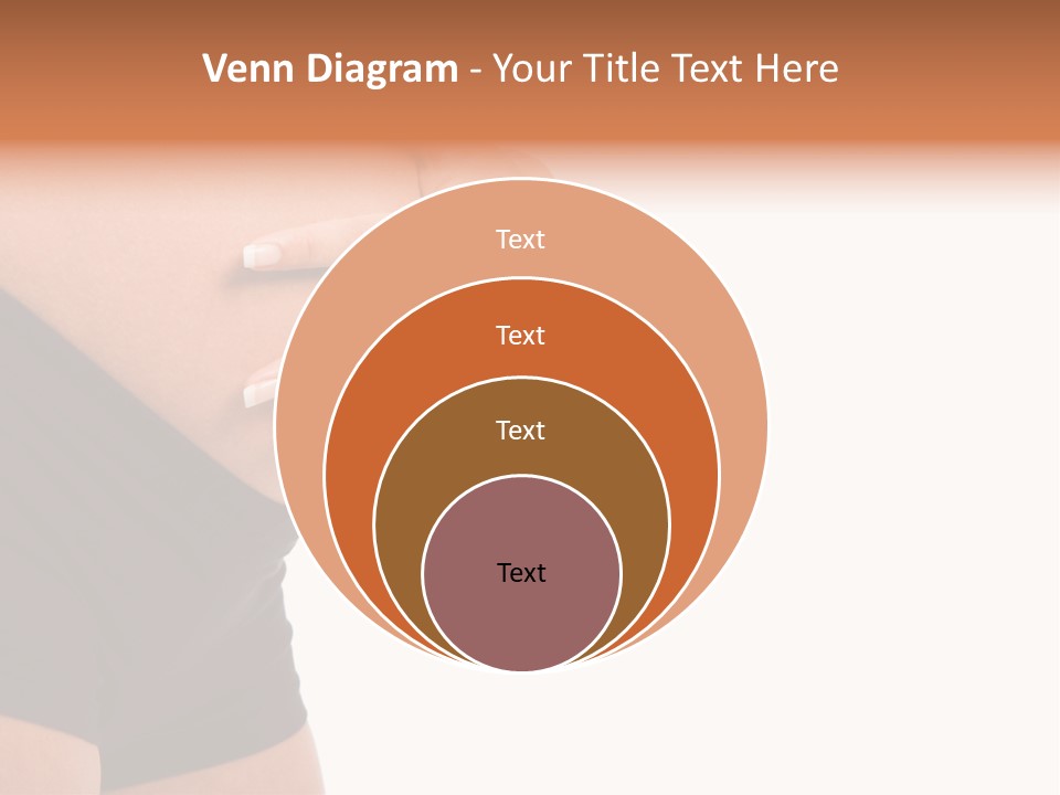 Belly Manicure Fetus PowerPoint Template