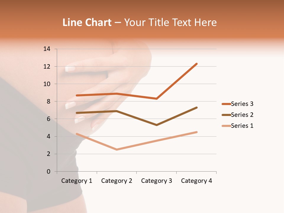 Belly Manicure Fetus PowerPoint Template
