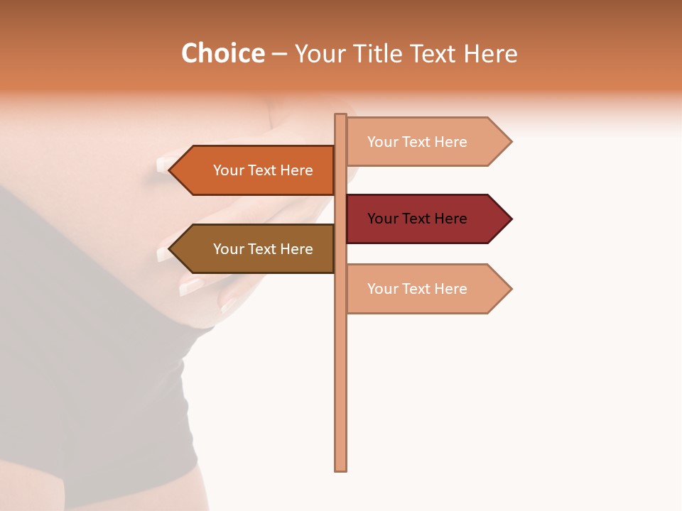 Belly Manicure Fetus PowerPoint Template