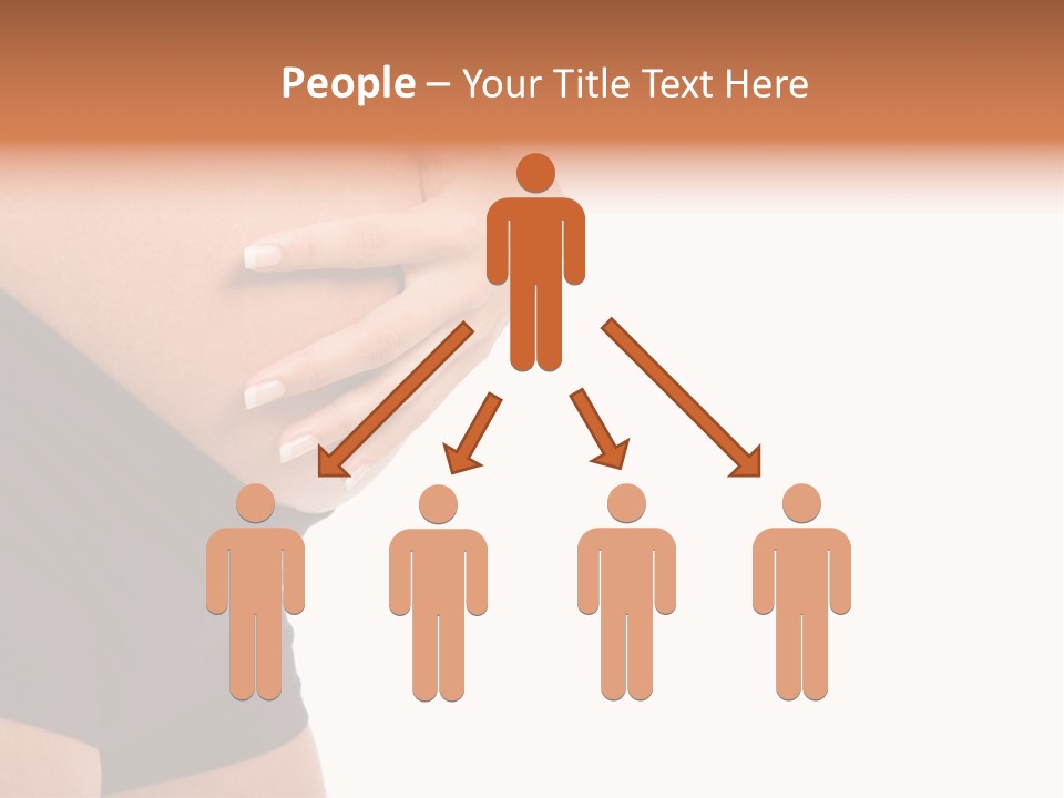 Belly Manicure Fetus PowerPoint Template