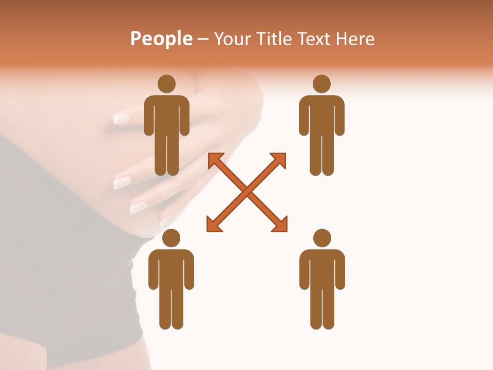 Belly Manicure Fetus PowerPoint Template