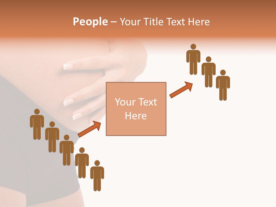 Belly Manicure Fetus PowerPoint Template