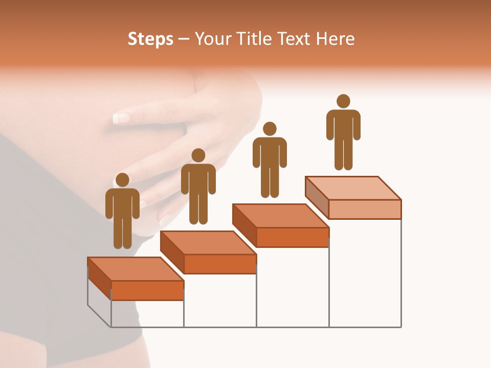 Belly Manicure Fetus PowerPoint Template