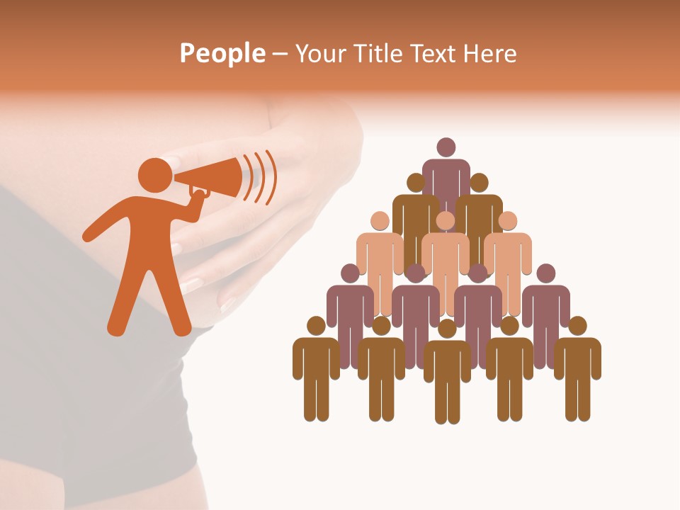 Belly Manicure Fetus PowerPoint Template