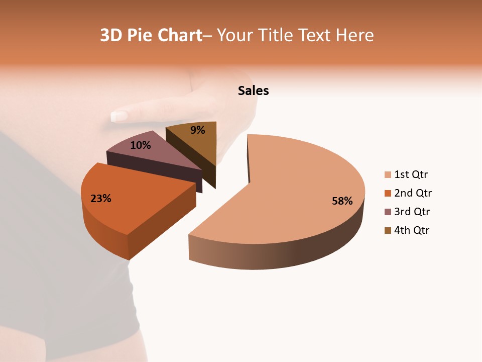 Belly Manicure Fetus PowerPoint Template