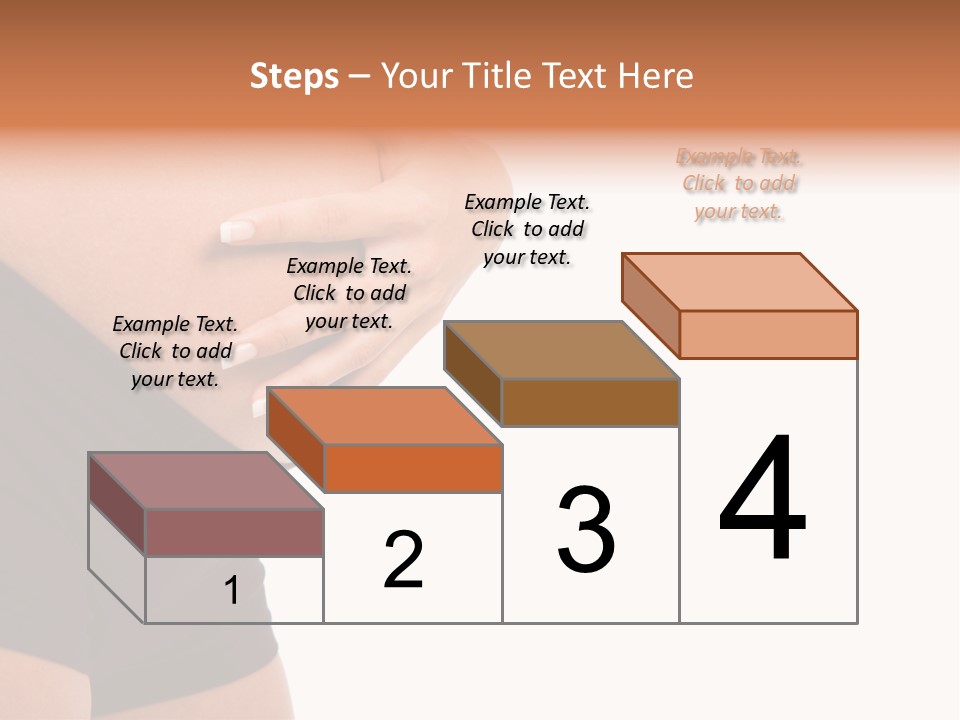 Belly Manicure Fetus PowerPoint Template