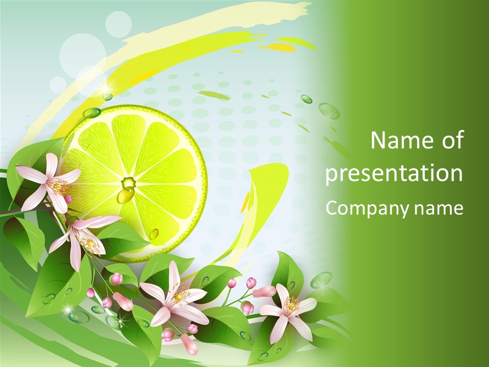 Tasty Yellow Juicy PowerPoint Template