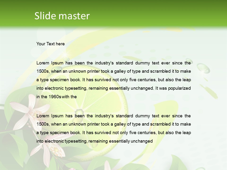 Tasty Yellow Juicy PowerPoint Template