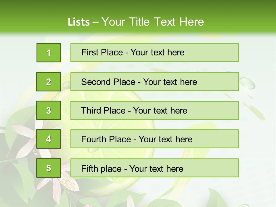 Tasty Yellow Juicy PowerPoint Template