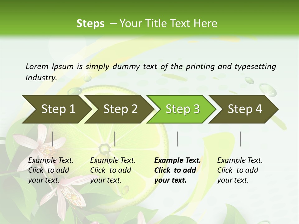 Tasty Yellow Juicy PowerPoint Template