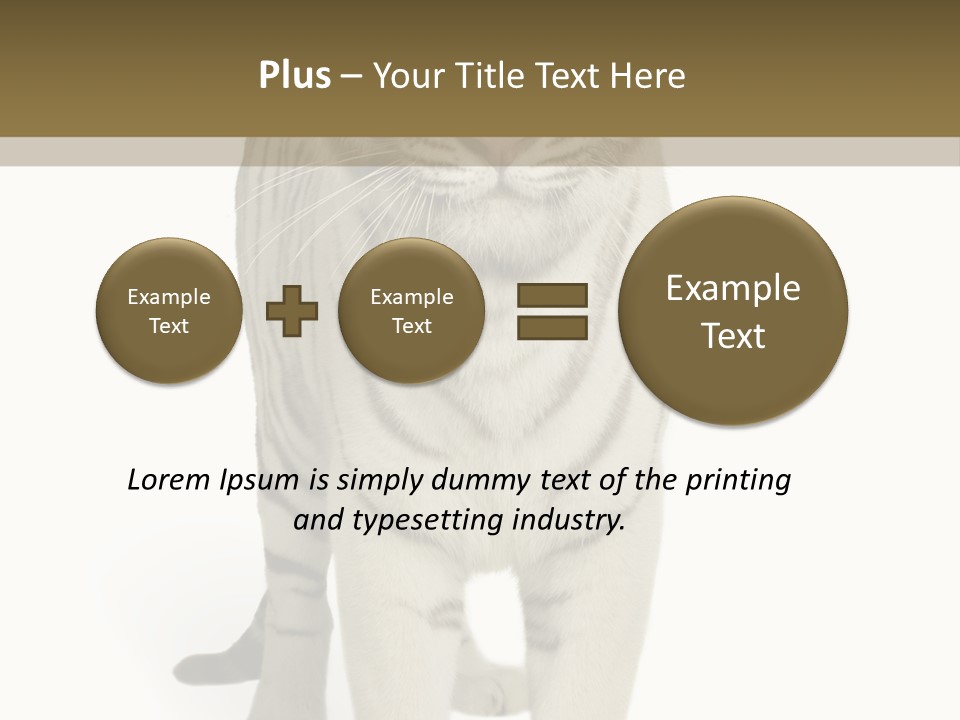 Majestic Cat Animal PowerPoint Template