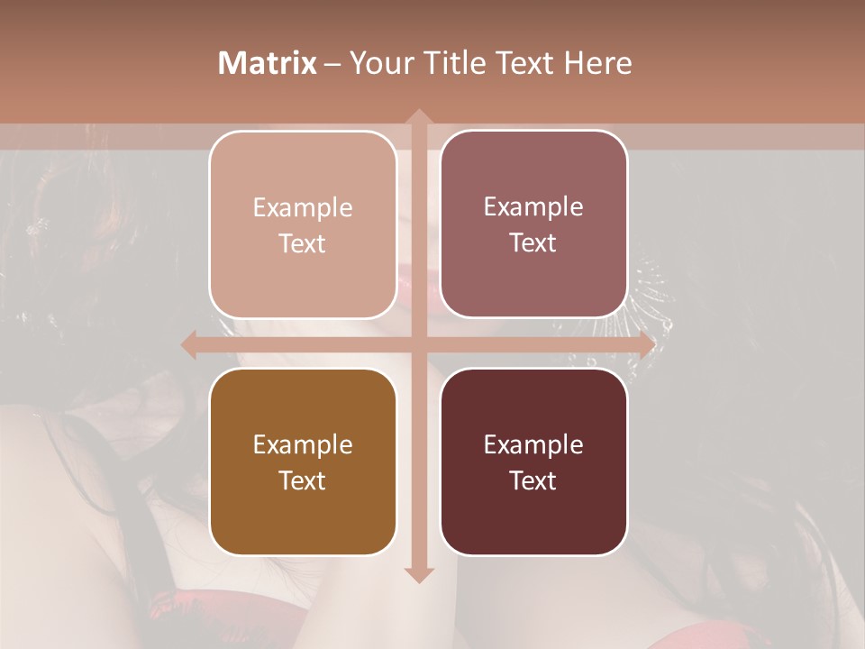 Cheerful Bra Undergarments PowerPoint Template