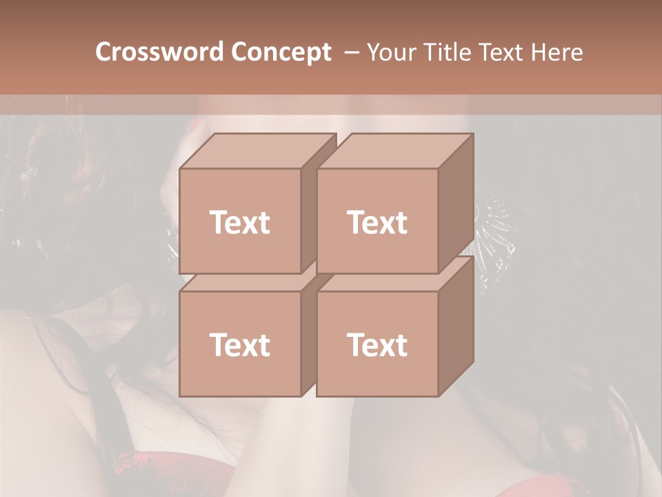 Cheerful Bra Undergarments PowerPoint Template