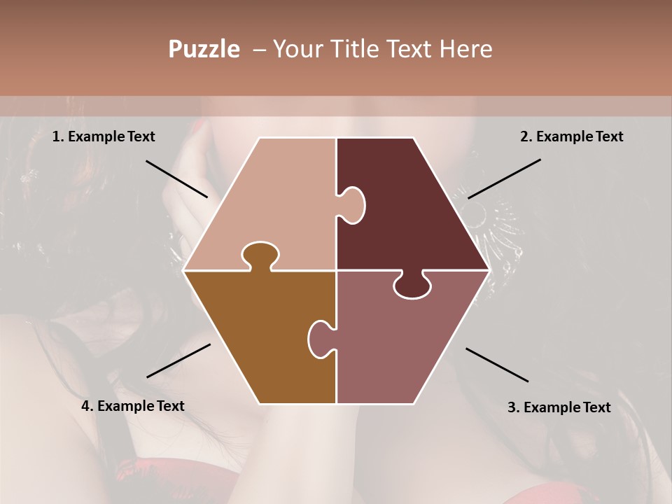 Cheerful Bra Undergarments PowerPoint Template